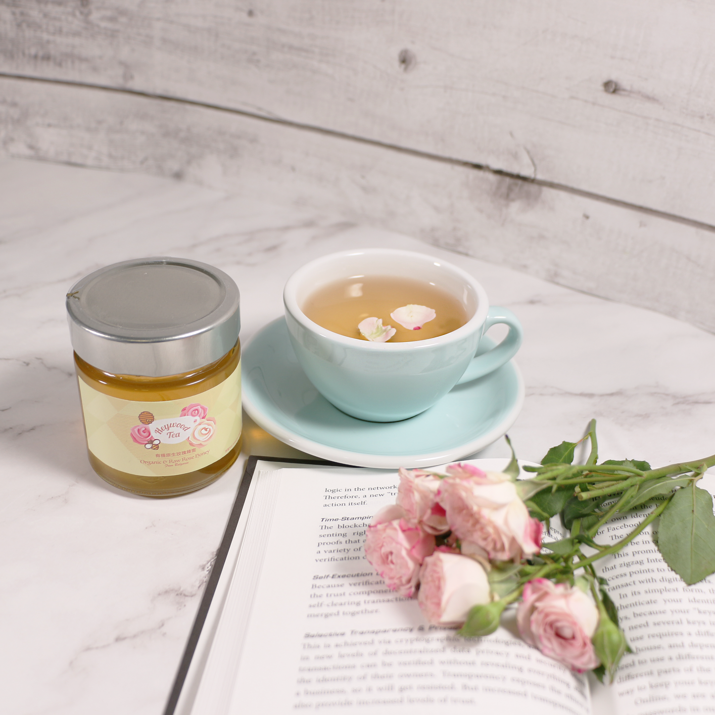 Heywood Tea Honey & Tea Set - Fragrant Rose 蜜蜜茶套裝 - 芳香玫瑰花